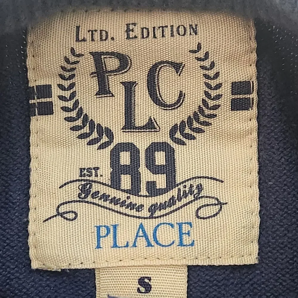 THE‎ CHILDRENS PLACE Navy Blue Orange Argyle  Cotton V-Neck Sweater Boys Small